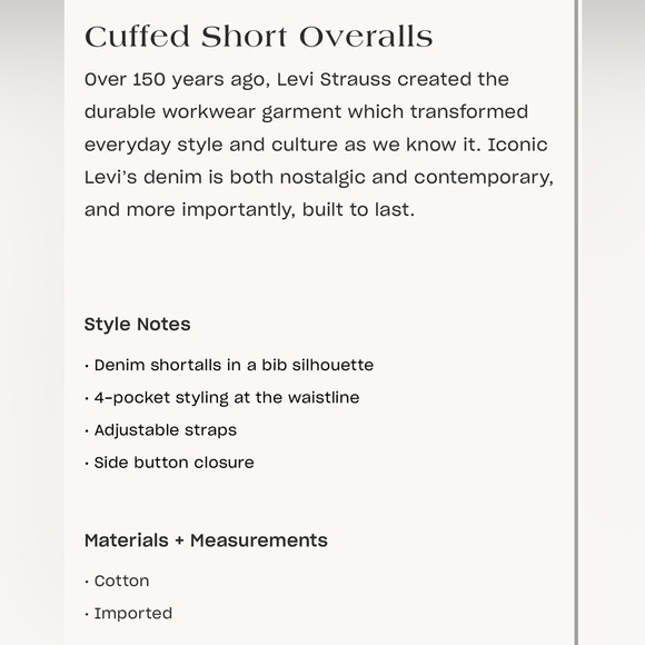 Levi’s overalls - Picture 5 of 5